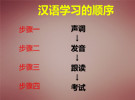 汉语学习的正确顺序